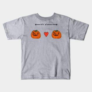 Pumpkins Social Distancing at Halloween Horror Kids T-Shirt